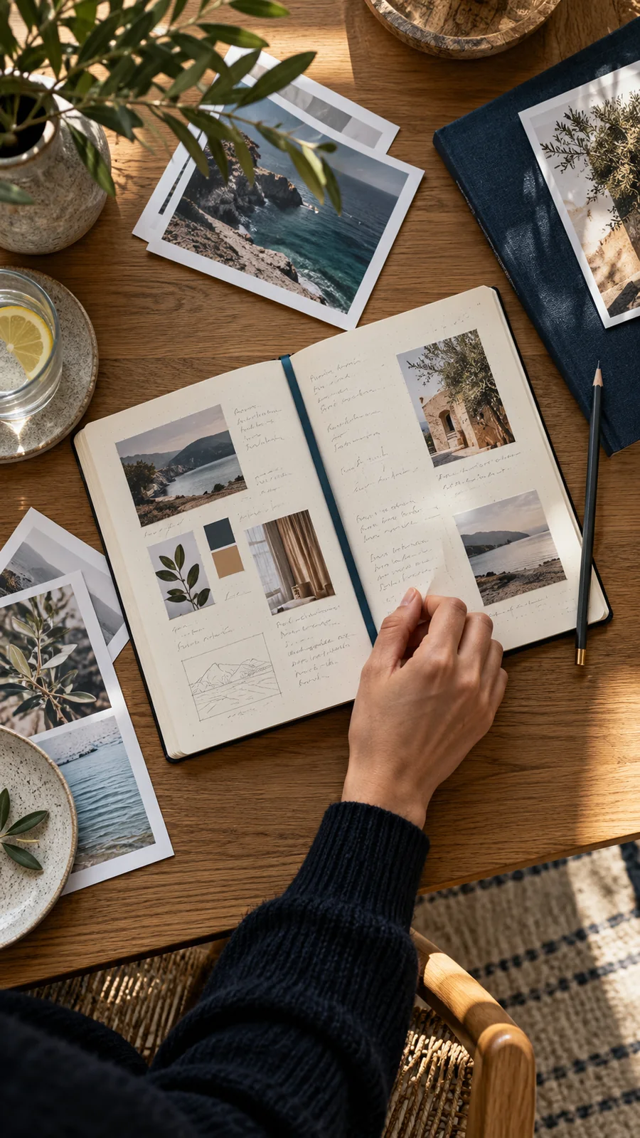 Illustrative notebook and references for content planning
