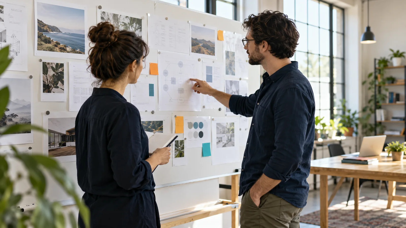 Illustrative researchers mapping sources and content relationships