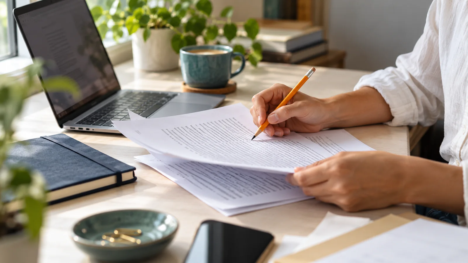 Illustrative editorial review of an article manuscript